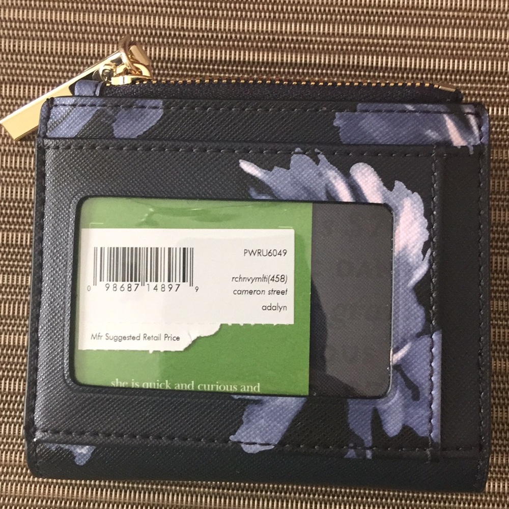 NWT Kate Spade Adalyn Blue Wallet - Picture 6 of 6